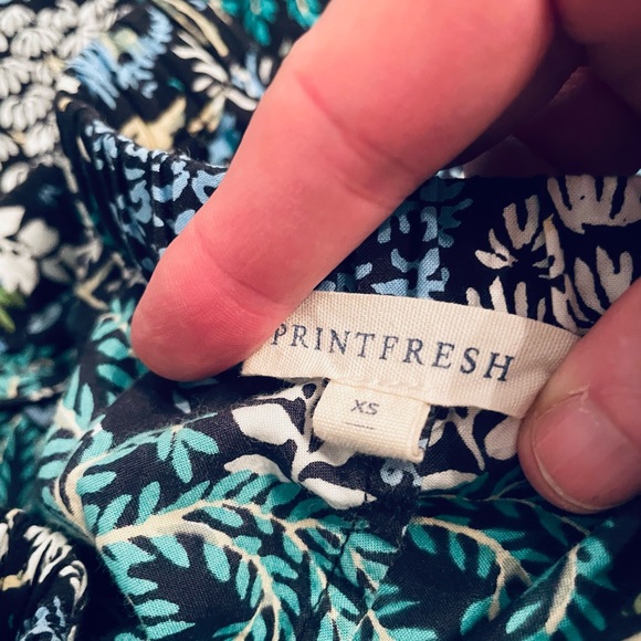 Printfresh Women's Pajama Set in Navy and Teal Forest Design - Picture 4 of 5